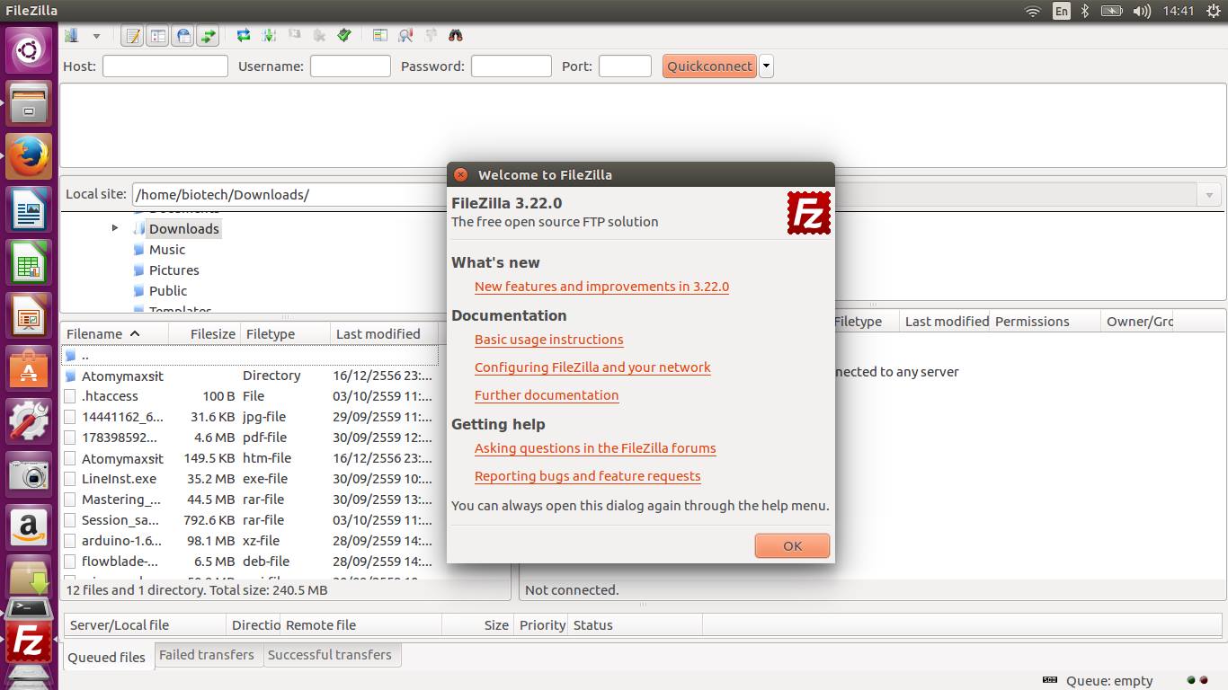 Filezilla changelog filezilla download for linux