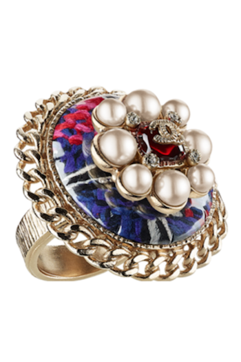 CHANEL RING WITH PEARLS