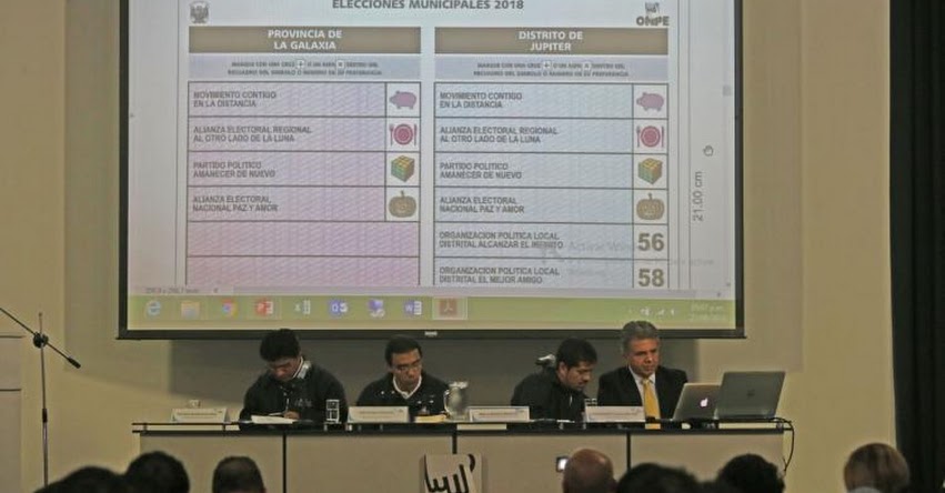 ELECCIONES 2018: Estas con las cédulas de votación en la provincia de Lima ELECCIONES 2018: Estas con las cédulas de votación en la provincia de Lima