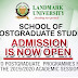 LMU Postgraduate Admission Form 2019/2020 | PGD, M.Sc, & PhD