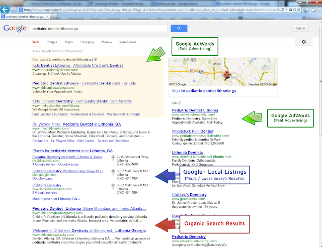 Front Page Local Search Listings Are Getting Squeezed