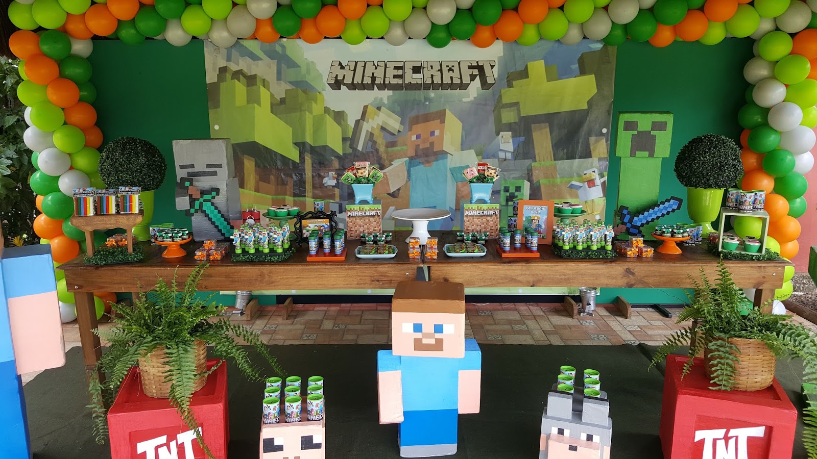Lembrancinhas e Festas: Festa infantil tema Minecraft