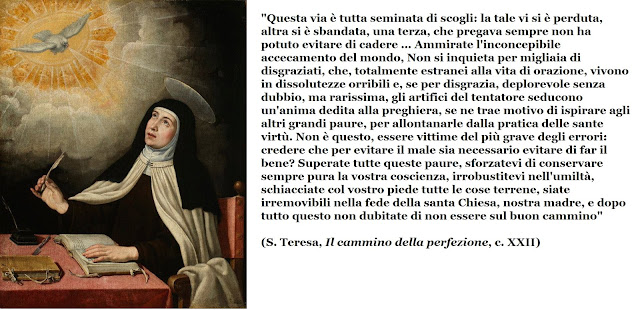 Santa Teresa D Avila Frasi Scuola Ecclesia Mater: Due aforismi di S. Teresa di Gesù (d'Avila
