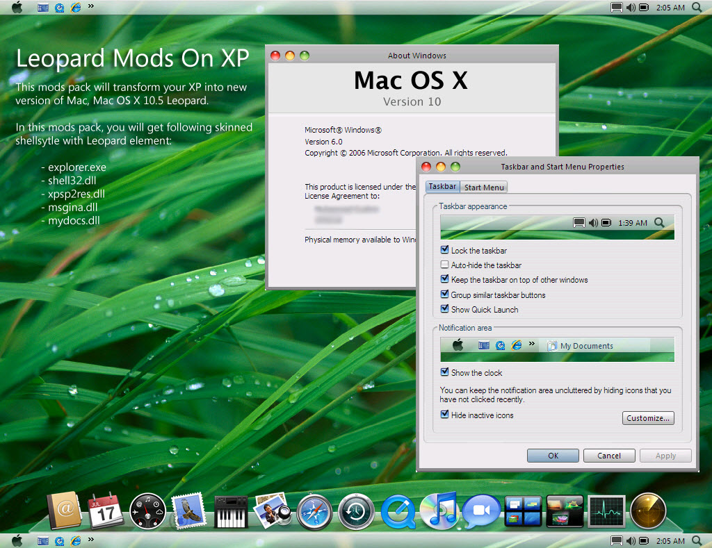 Windows xp mac os