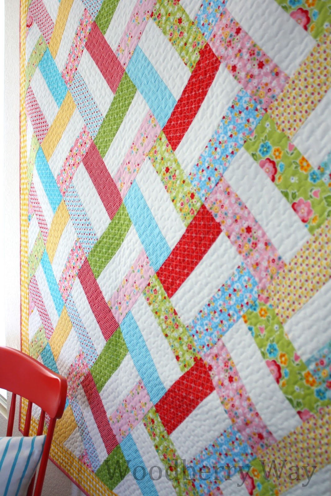 Woodberry Way Easy Strip Quilt Pattern Baby Basket