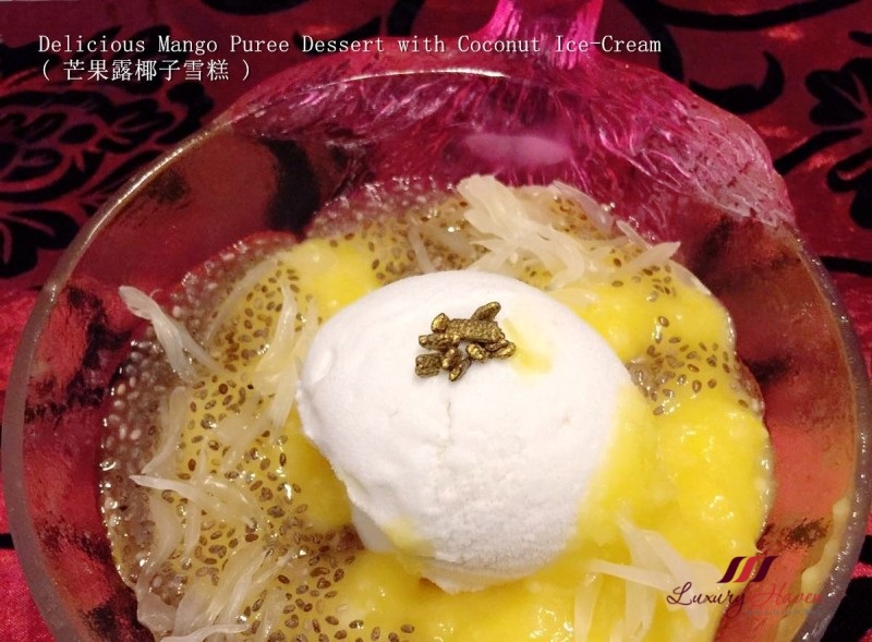 芒果露椰子雪糕 singapore food-blog mango puree coconut ice cream