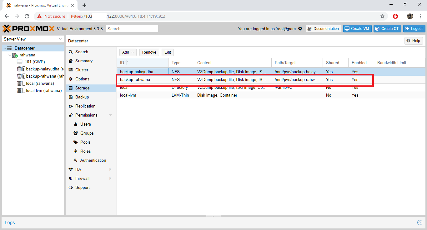 Config storage. Config storage