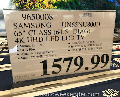 Deal for the Samsung UN65NU800D 65in tv at Costco
