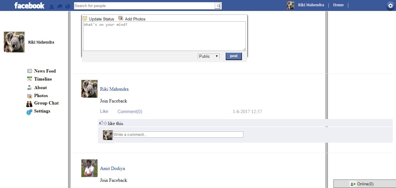 Source Code : Web Facebook KW - Kiding Koding