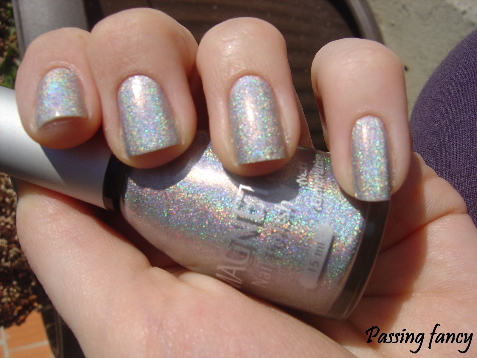 Passing Fancy: Magnetic (Shimmering Silver) Nail polish