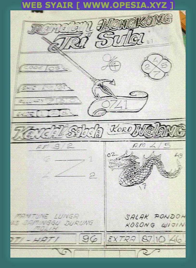 Syair Hk Hari Ini Jumat 5 April 2019 Okekode