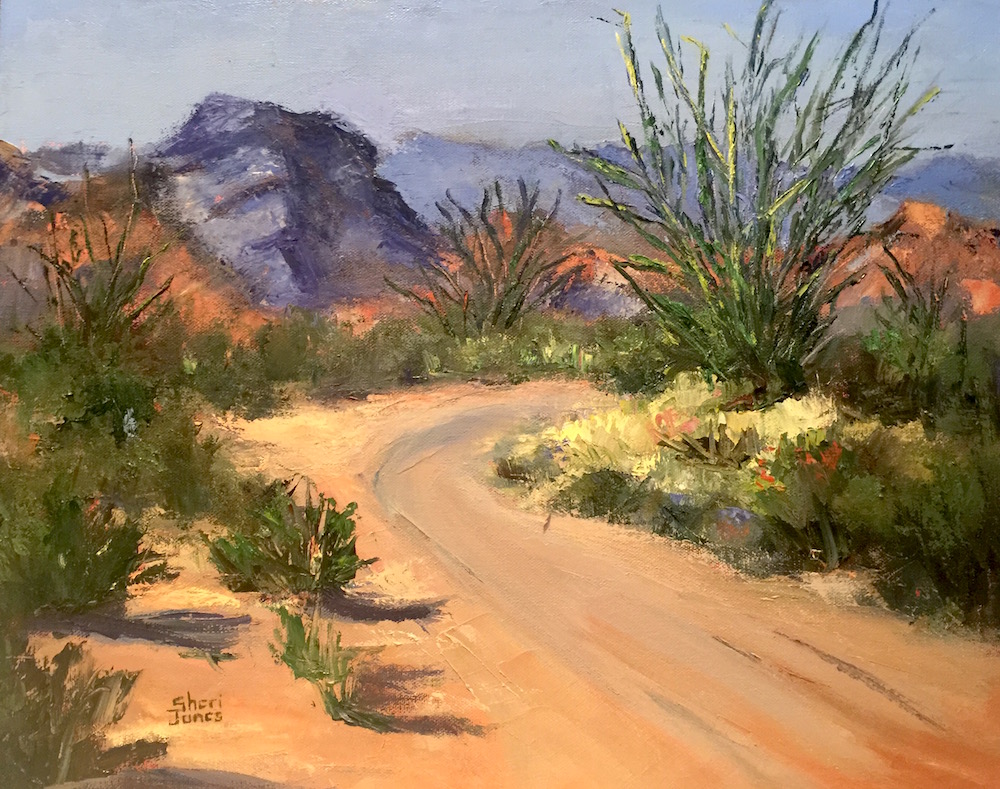 Palette Knife Painters, International Desert Road, New Contemporary