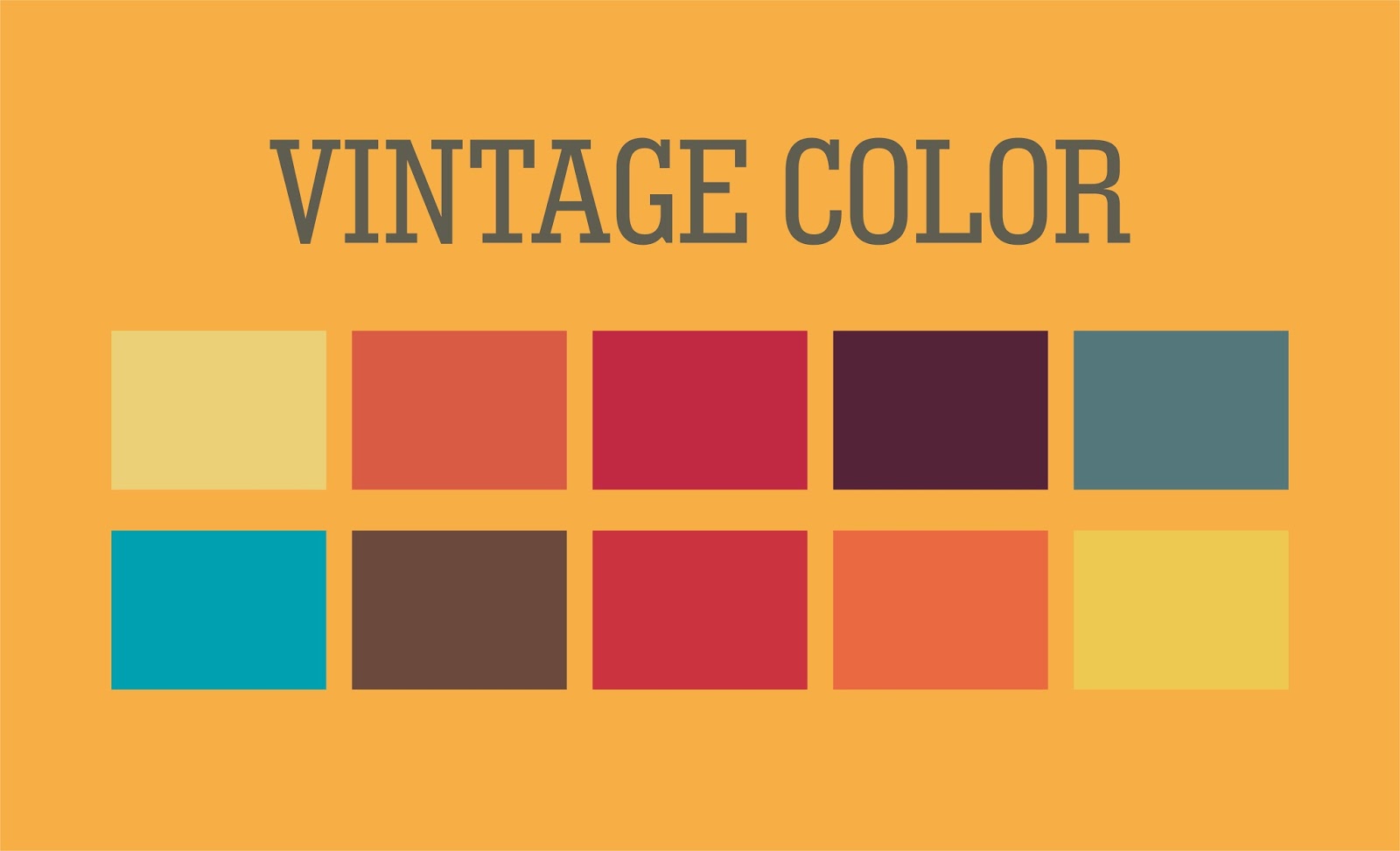 vintage coreldraw color palette download
