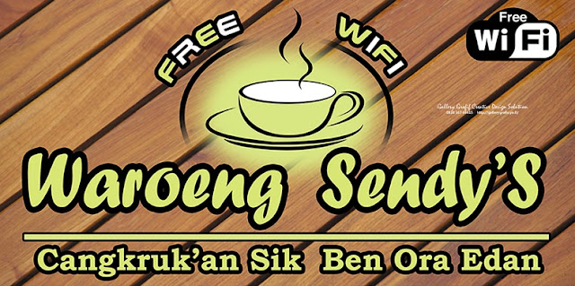 10 Contoh  Desain  Spanduk Warung  Kopi  Free WiFi Arif 