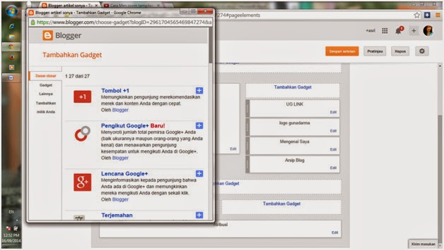 Asri Sonya: CARA MASUKAN FOTO KE BLOG
