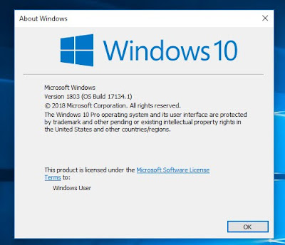Windows 10 version 1803 official  iso 