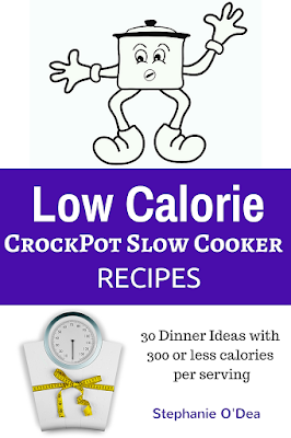 An entire month of low calorie crockpot slow cooker recipes. Each recipe is naturally gluten free and super low on calories -- each serving has 300 calories or less! Losing weight has never been easier -- just dump it all in the slow cooker, press a button, and walk away!