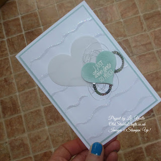 Lovely Friends Card with Ruffled Background