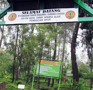 Gerbang selamat datang di Basecamp Apuy Gerbang selamat datang di Basecamp Apuy