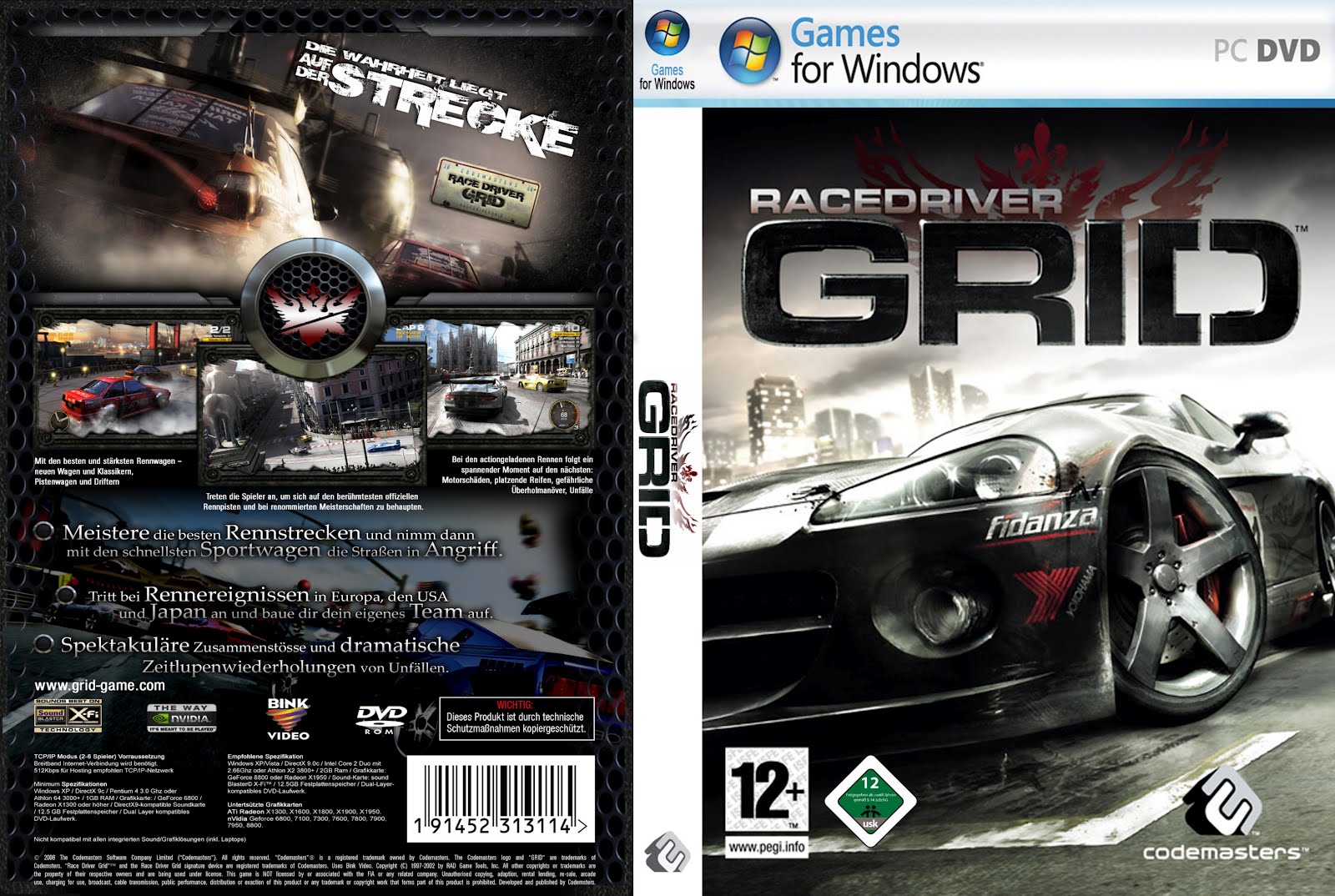 Драйвер пс3. Диск rasedriver Grid ПК. Grid Race Driver ps3 Cover. Грид 2008. Grid 2 PC DVD.