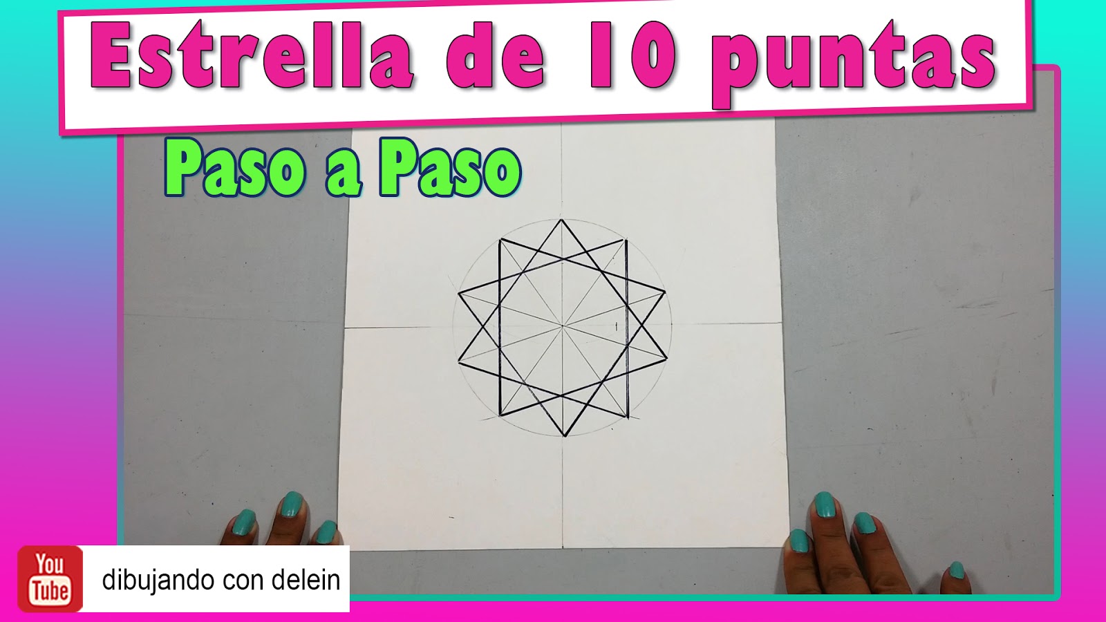 Como Dibujar Una Estrella De 10 Puntas Manualidades