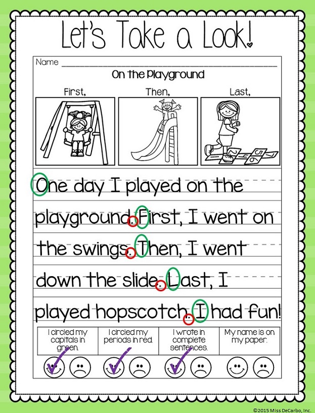 Narrative Writing Practice Miss DeCarbo