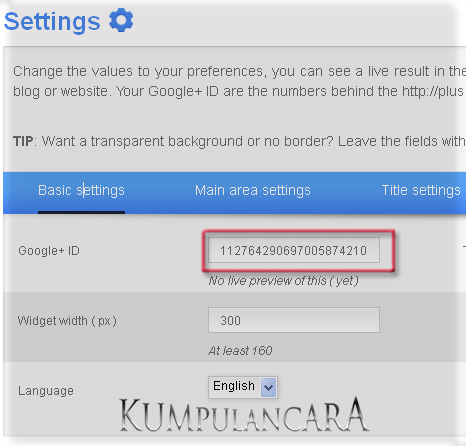 Cara Pasang Widget Google Plus Di Blogger img1