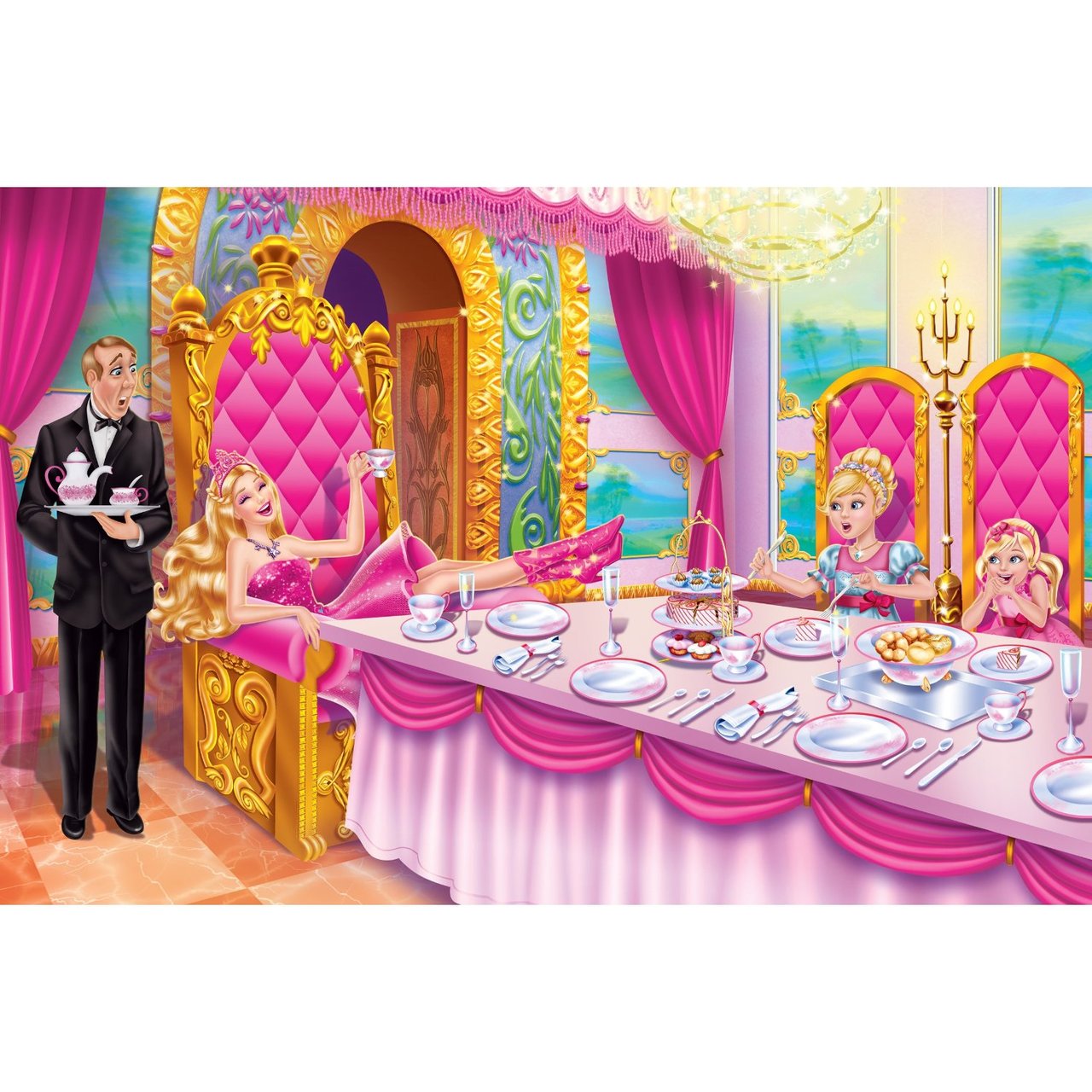 Barbie film: Barbie Princess and the Pop Star Book interior Art