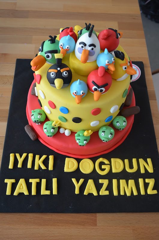 Le Bakery Butik Pasta Angry Birds Pasta Cupcake ve Cookiler
