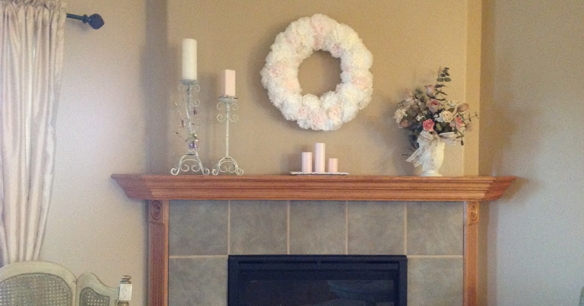 Natural Homemade Living Mantel Decorating for Spring or Summer