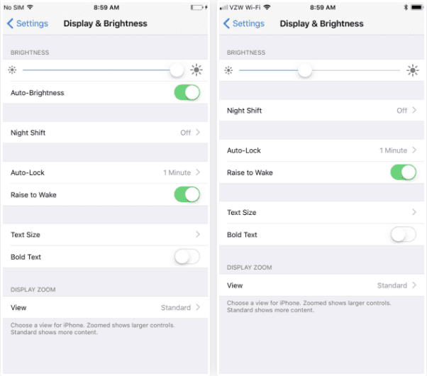 الإضاءة التلقائية auto-brightness في iOS 11