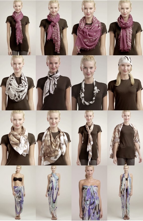 How To Tie a Scarf: 4 Scarves 16 Ways [Video]