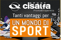 Sconti oltre il 60% per gli appassionati di sport con Cisalfa Logo Sconti oltre il 60% per gli appassionati di sport con Cisalfa