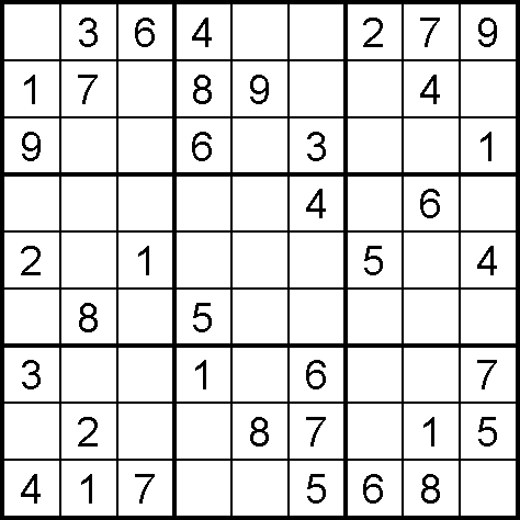 PRINTABLE SUDOKU