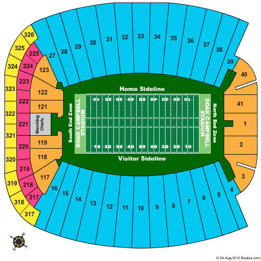Doak Walker Stadium Seating Chart