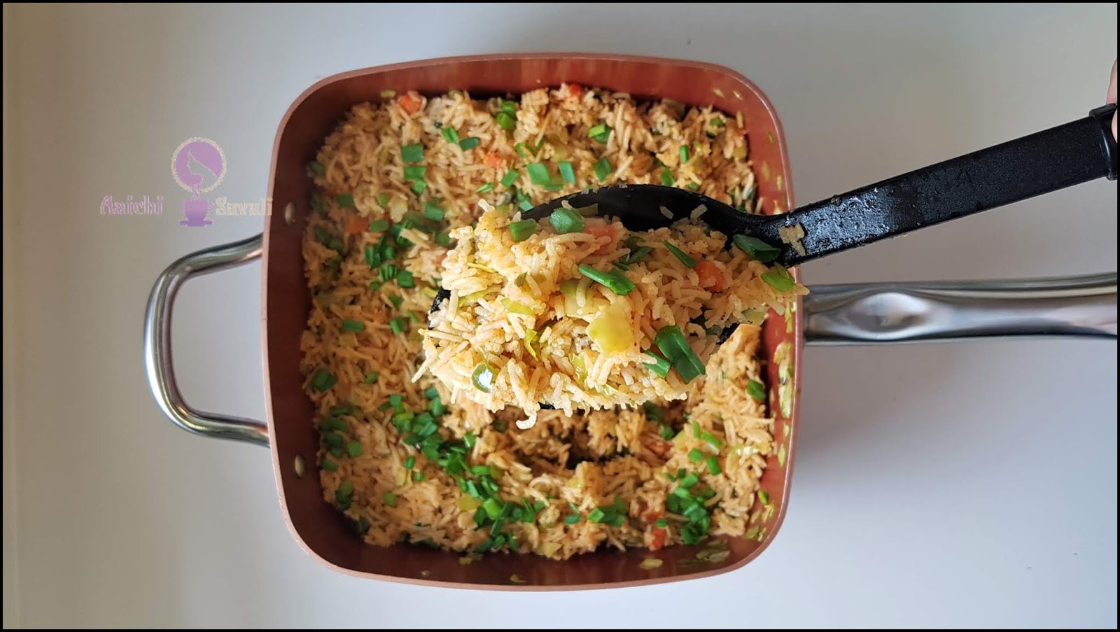 How To Make Eggless Vegetable Fried Rice Aaichi Savali