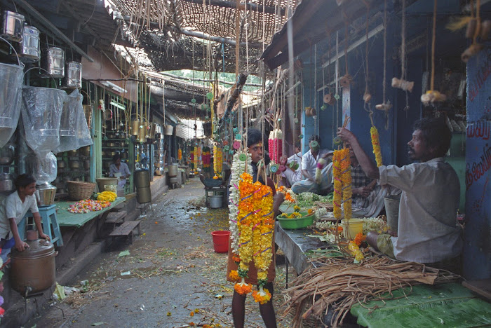 Pondichéry, Grand Bazar, © L. Gigout, 1990
