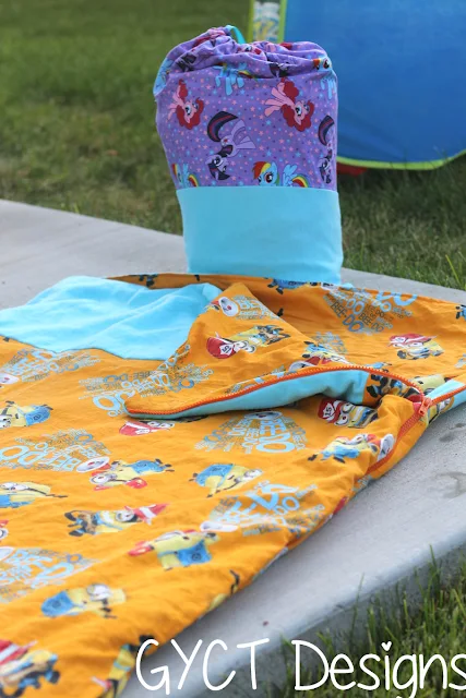 Kids Camp Sleeping Bag Tutorial by GYCT