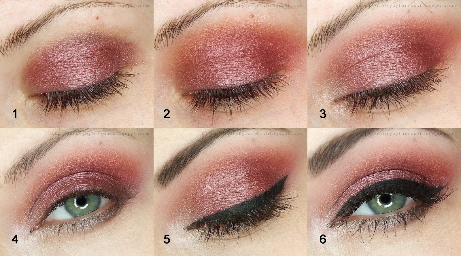 Ferrou Makeup Blog Makijaż Kosmetyki Bordo I Brąz Makijaż Krok