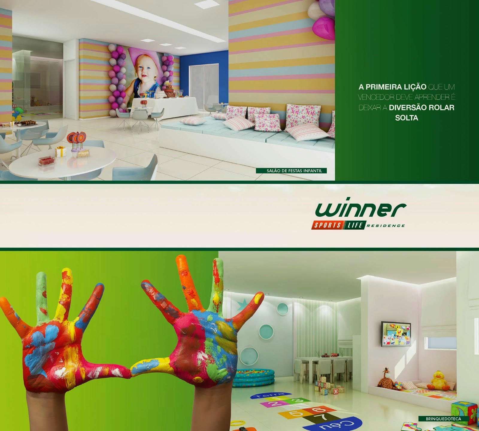 WINNER SPORTS LIFE RESIDENCE 3Q de 75m² / 2Q de 63m² / 1Q de 43m³
