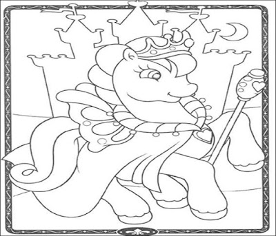 gambar mewarnai my little pony | mari mewarnai gambar