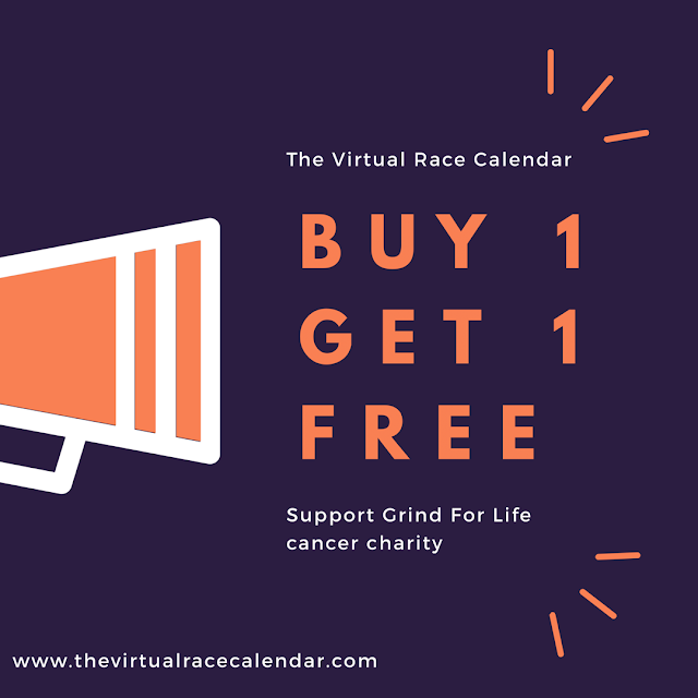 the virtual race calendar supports charity grind for life cancer charity sale real medals by mail
