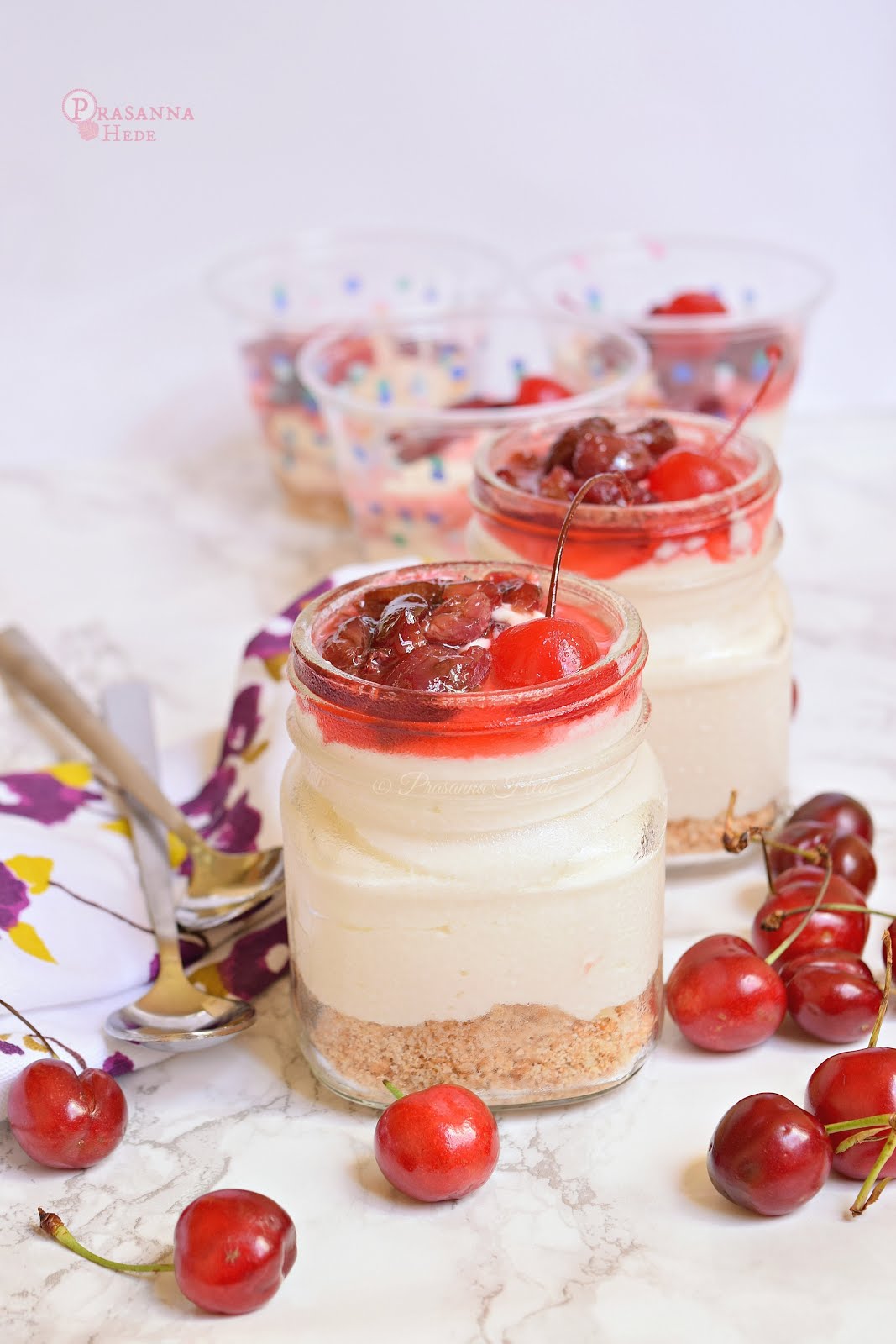 No Bake cherry Cheesecake