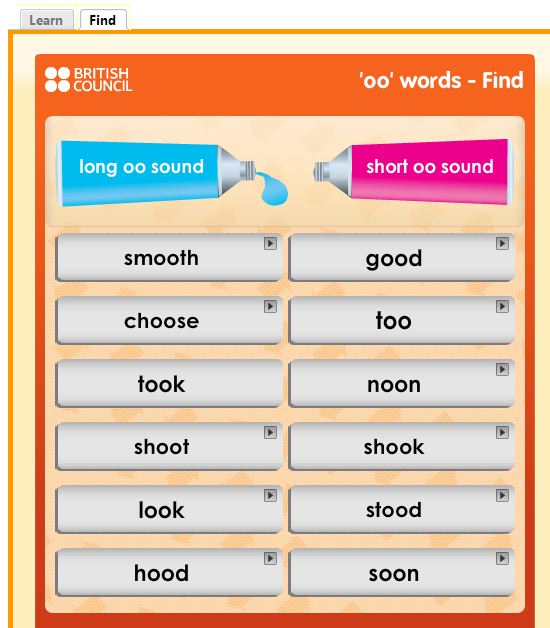 Primary Year 1 Parents: English - R controlled OR words and OO