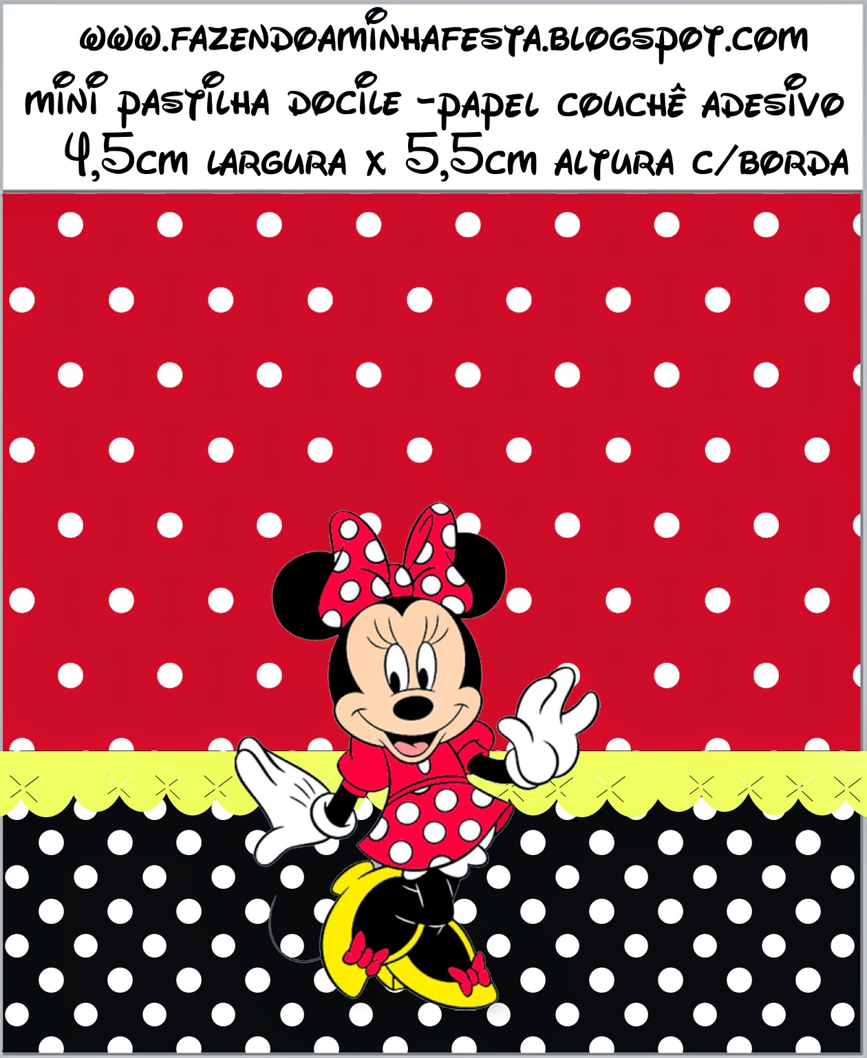 Featured image of post Etiquetas De Minnie Mouse Roja