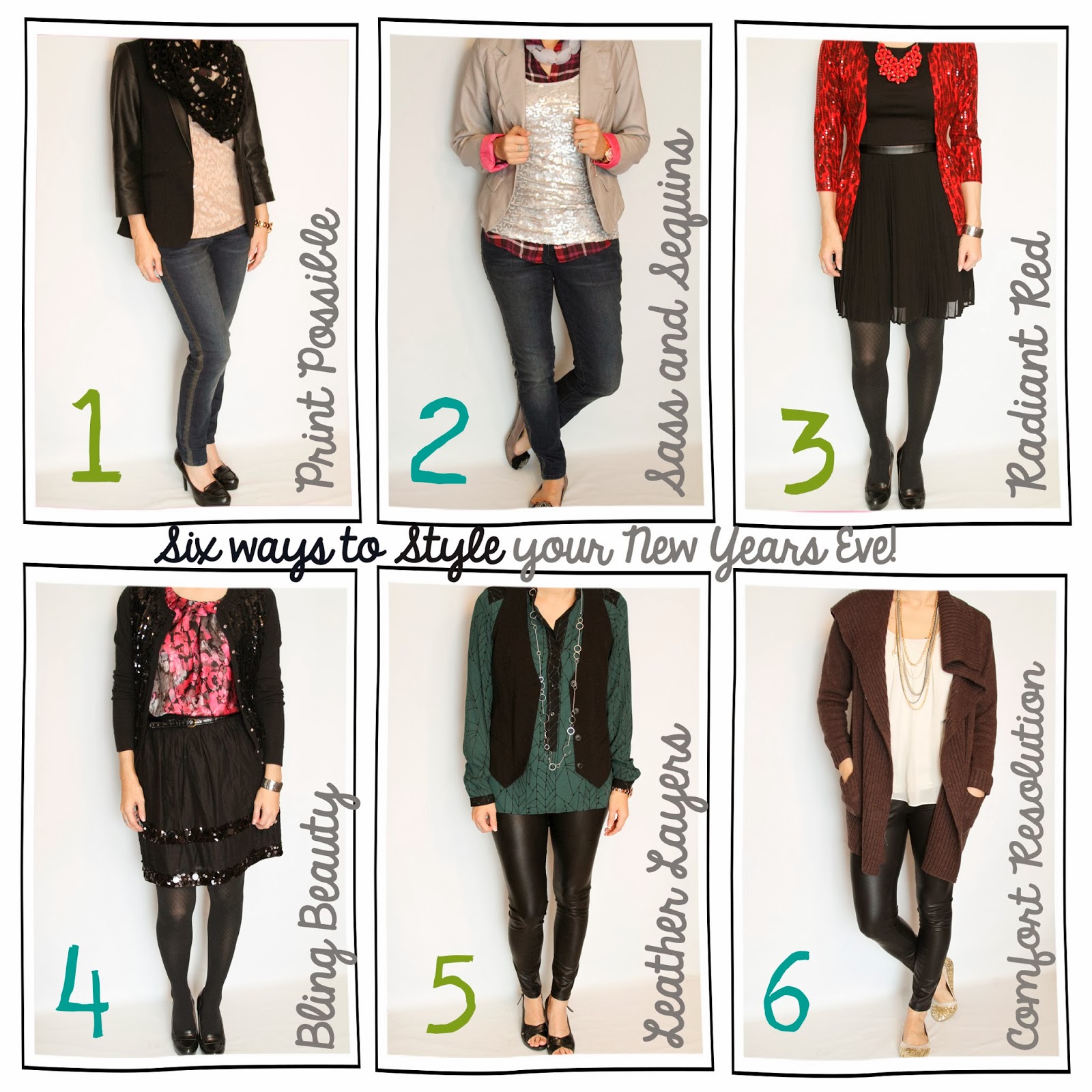 Tutor My Style Six Ways to Style {New Year's Eve!}