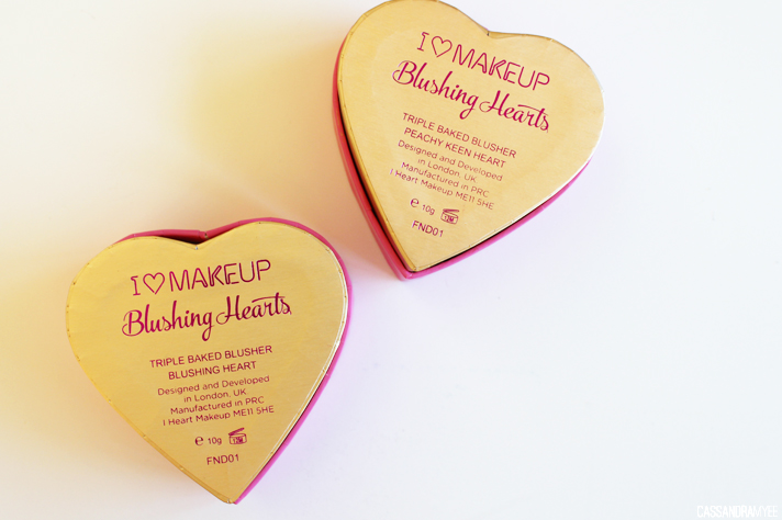 MAKEUP REVOLUTION // I Heart Makeup | Blushing Hearts Triple Baked Blushes - CassandraMyee