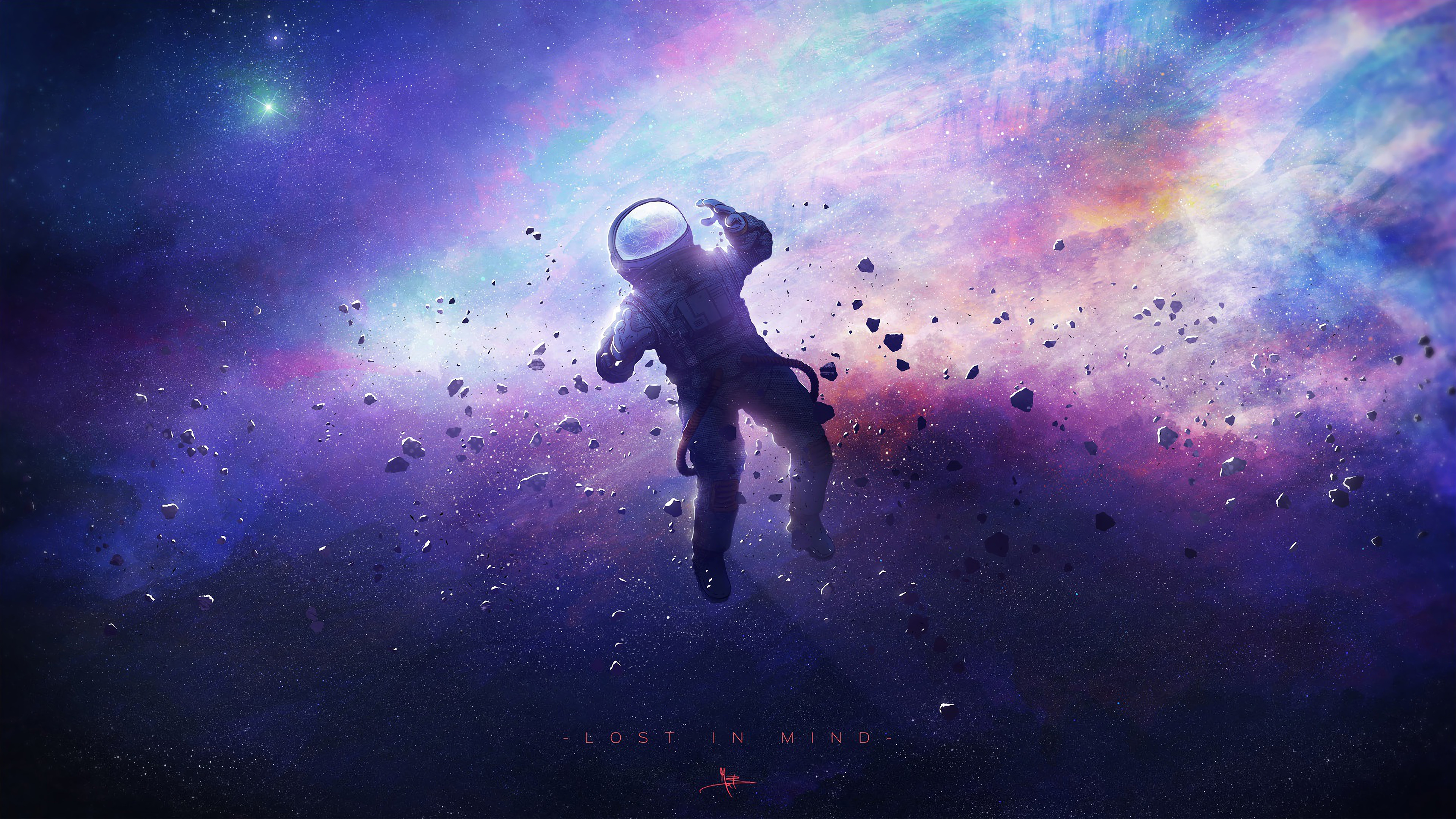 Astronaut, Floating, Space, 4K, 3840x2160, #30 Wallpaper PC Desktop