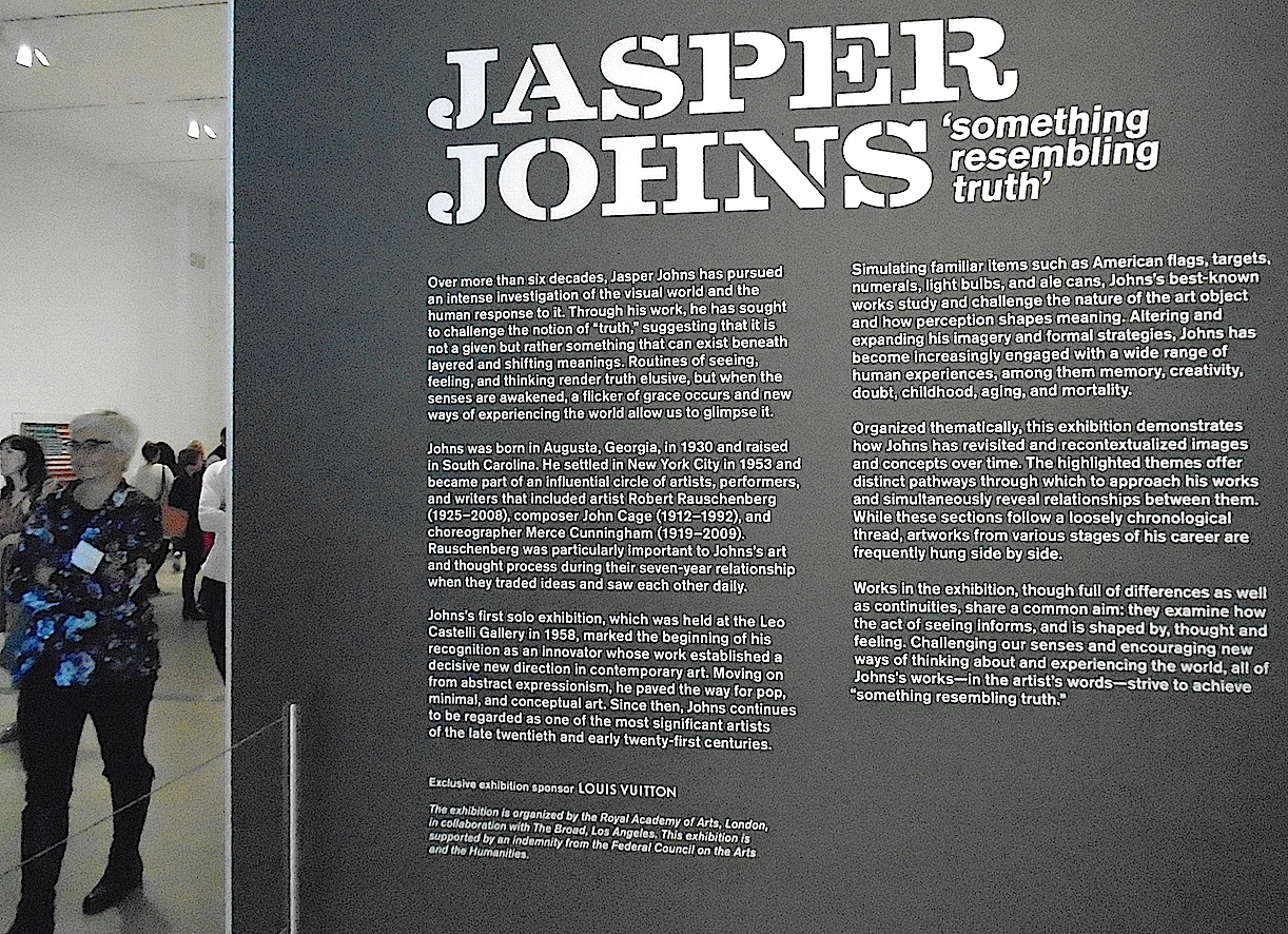 WestHollywoodToday: The Broad Museum Jasper Johns: ‘Something Resembling Truth&#39; on view til May ...