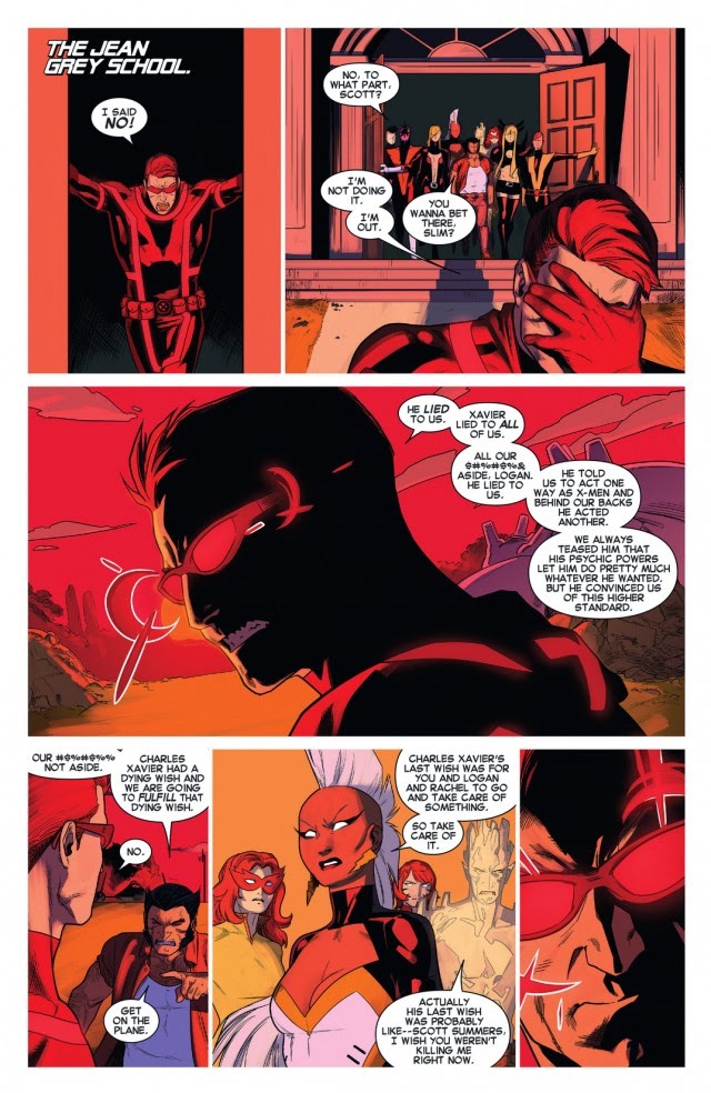 Cyclops cant handle the truth about Xavier